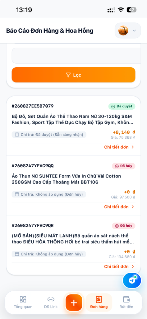 Hướng dẫn Bước 3 - Theo dõi trạng thái đơn hàng
